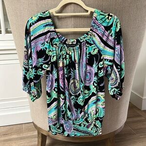 Inc paisley blouse